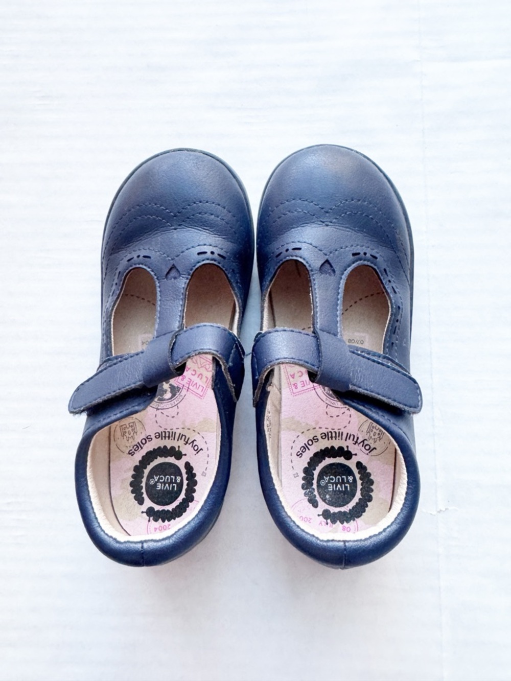 Livie and Luca Navy Blue Toddler AMICA T-Strap Mary Jane Sz 11 - Picture 4 of 11